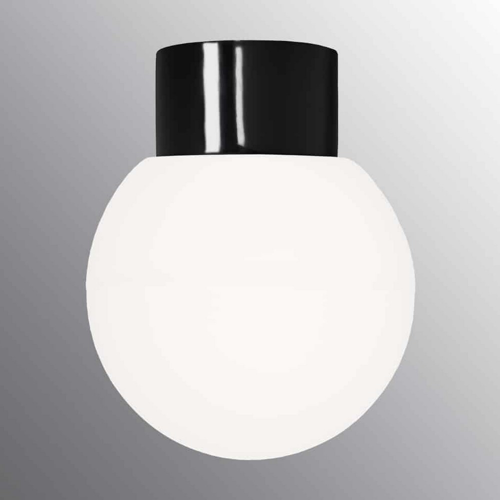 Vägg-/Taklampa Ifö Electric Classic Glob Opalglas IP54 Rak E27