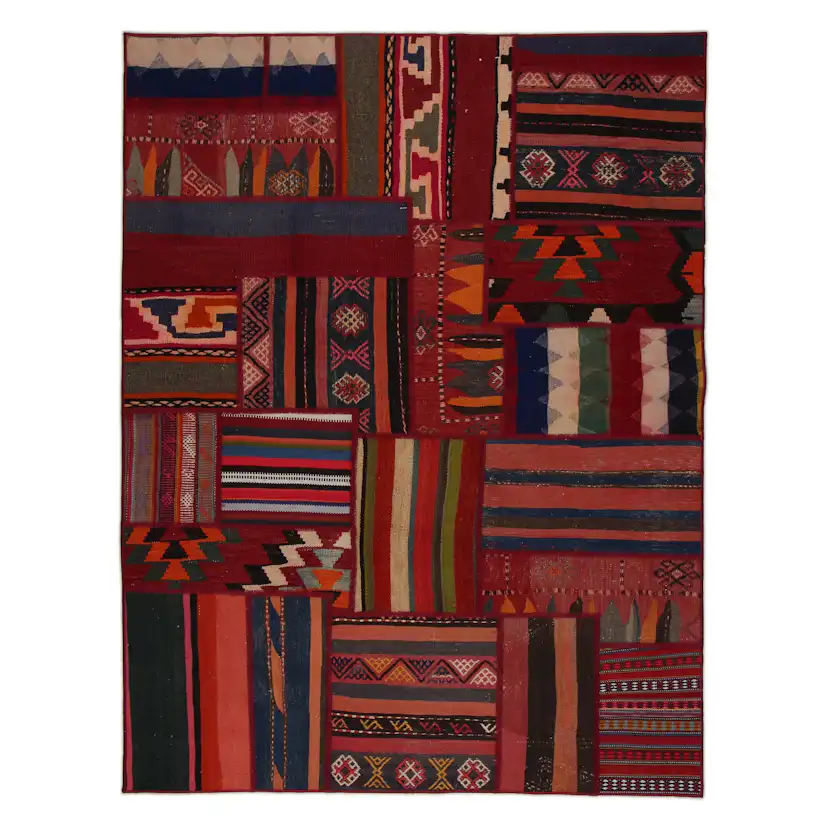 Persisk Patchworkmatta Arkiio 751160 Kelim Shiraz/Azerbajdzjan 153x206
