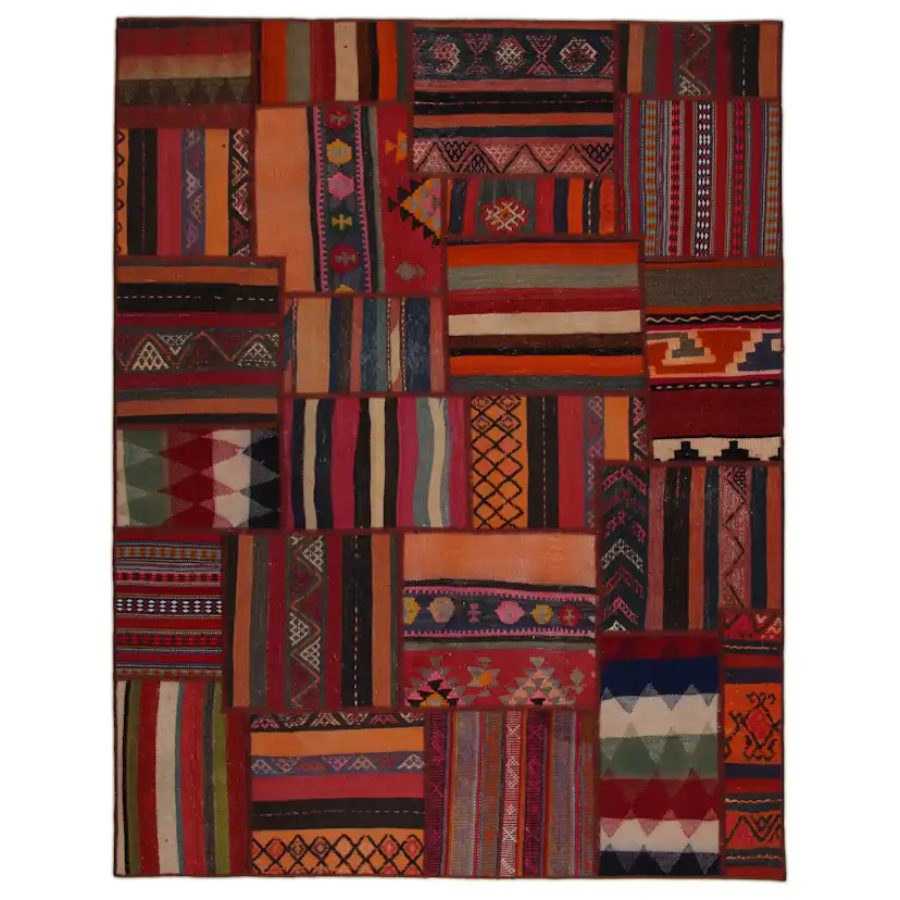 Persisk Patchworkmatta Arkiio Kelim Shiraz/Azerbajdzjan 157x204