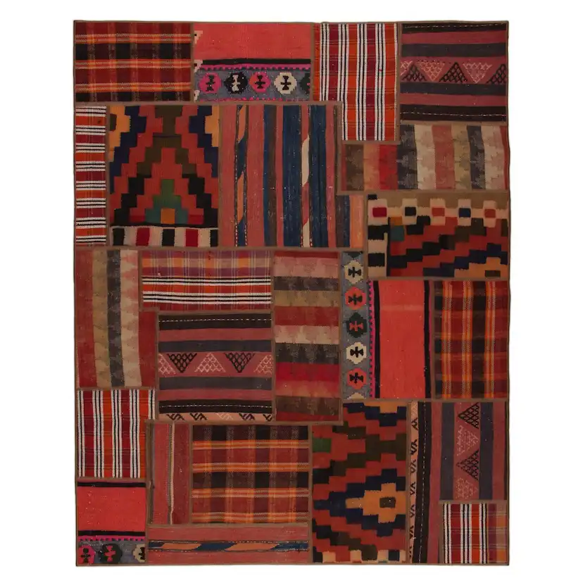 Persisk Patchworkmatta Arkiio Kelim Shiraz/Azerbajdzjan 159x204