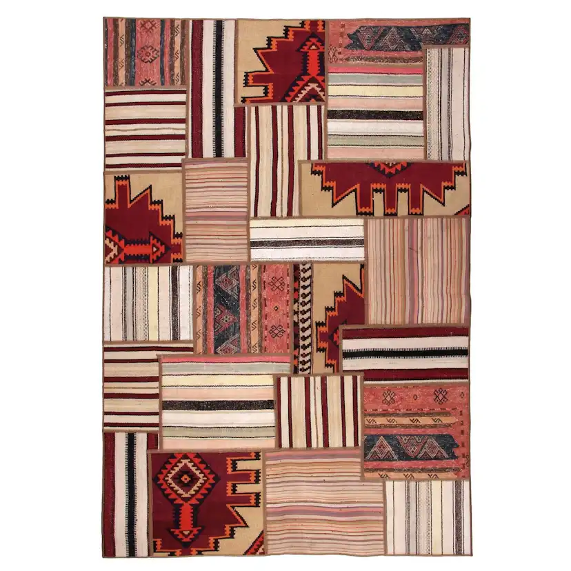 Persisk Patchworkmatta Arkiio Kelim Shiraz/Azerbajdzjan 162x237