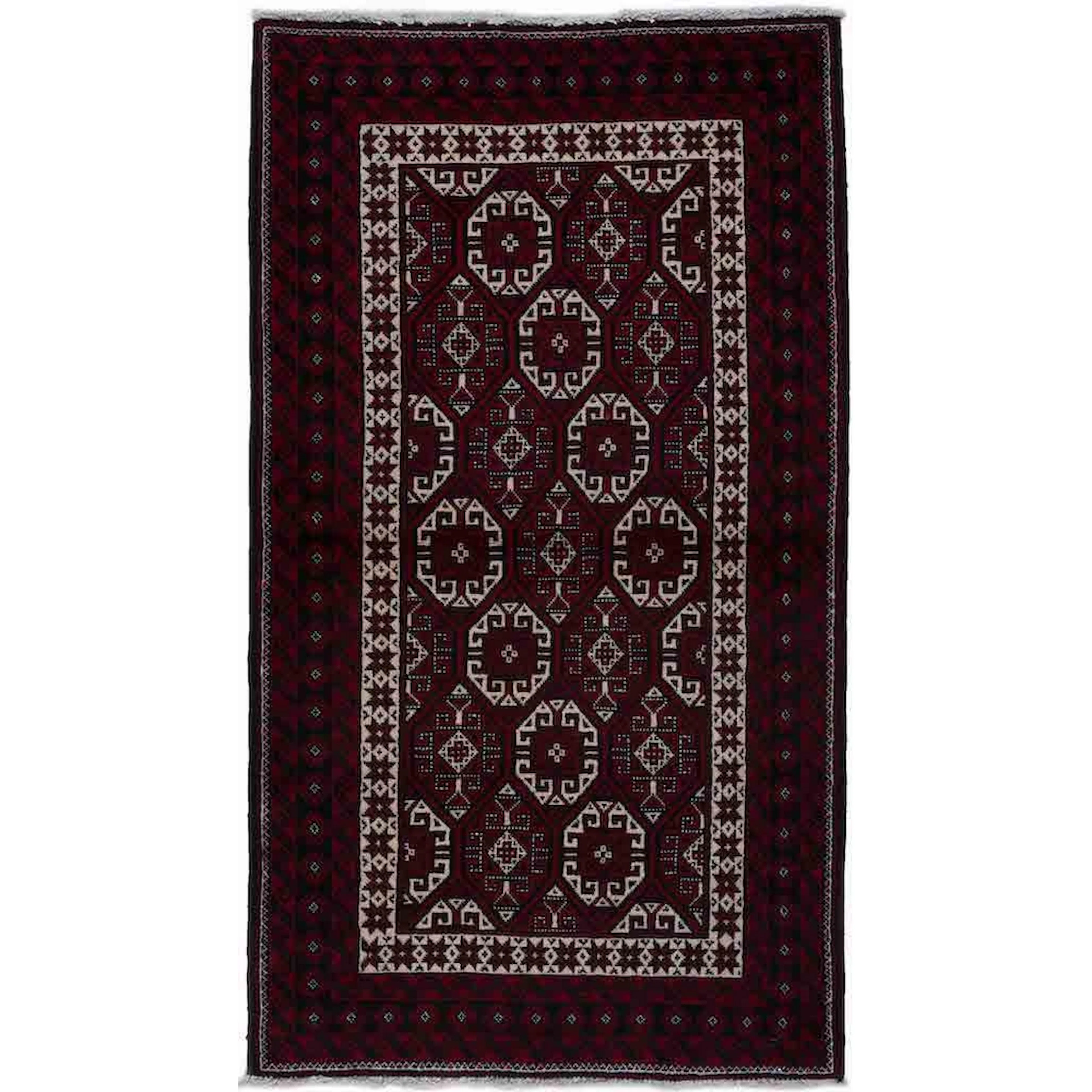 Persisk Matta Arkiio Beluch Röd/Svart 102x190