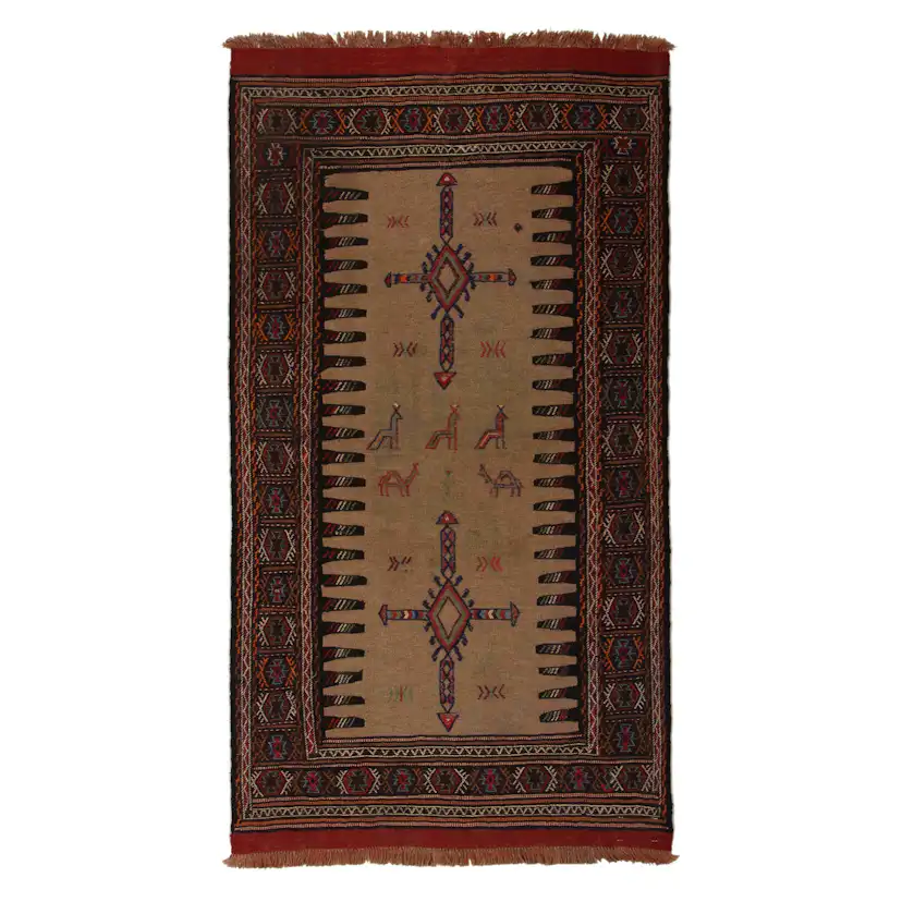 Persisk Nålmatta Arkiio Quchan Kelim Exklusiv 100x183