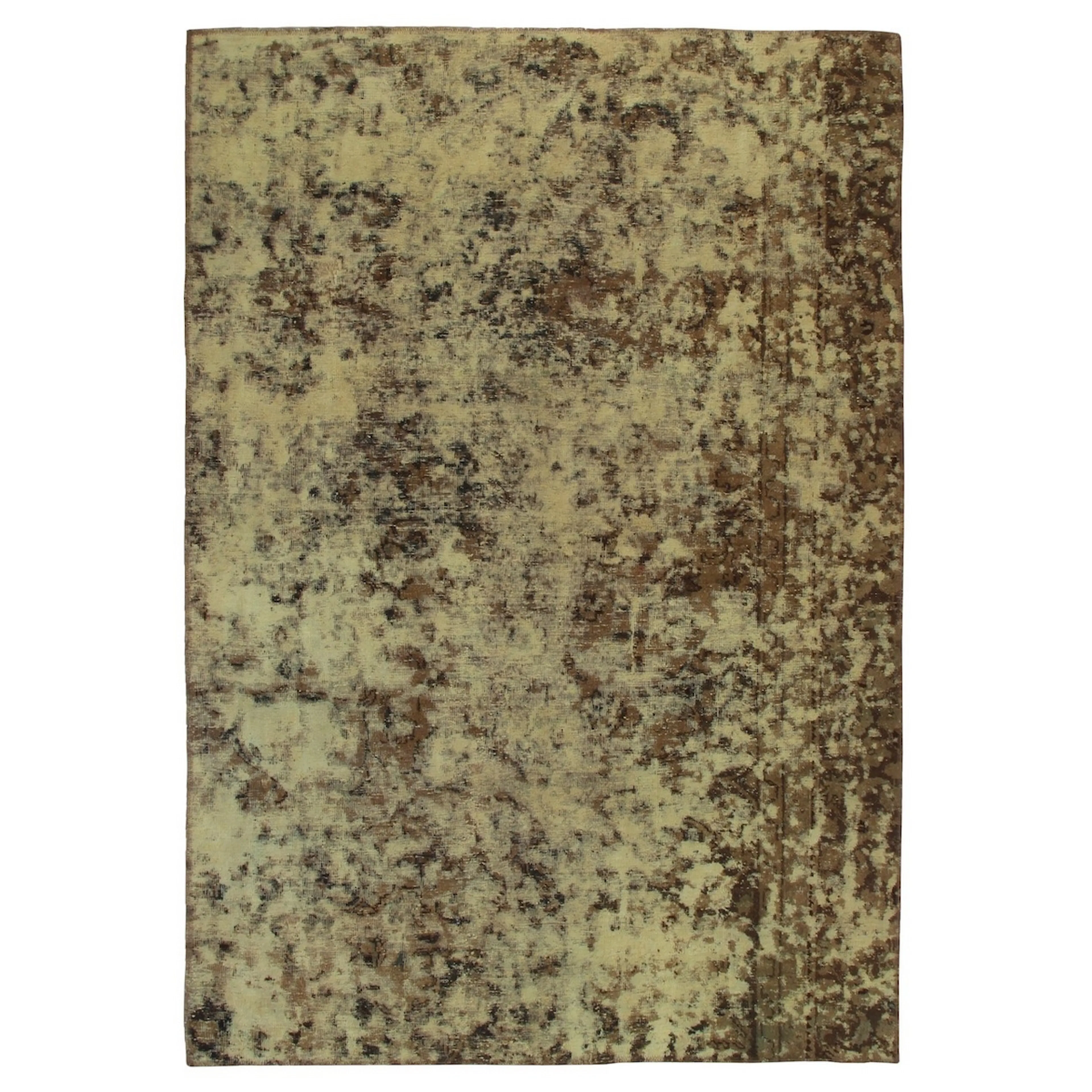 Persisk Matta Arkiio Tabriz Vintage Guld/Brun 149x217