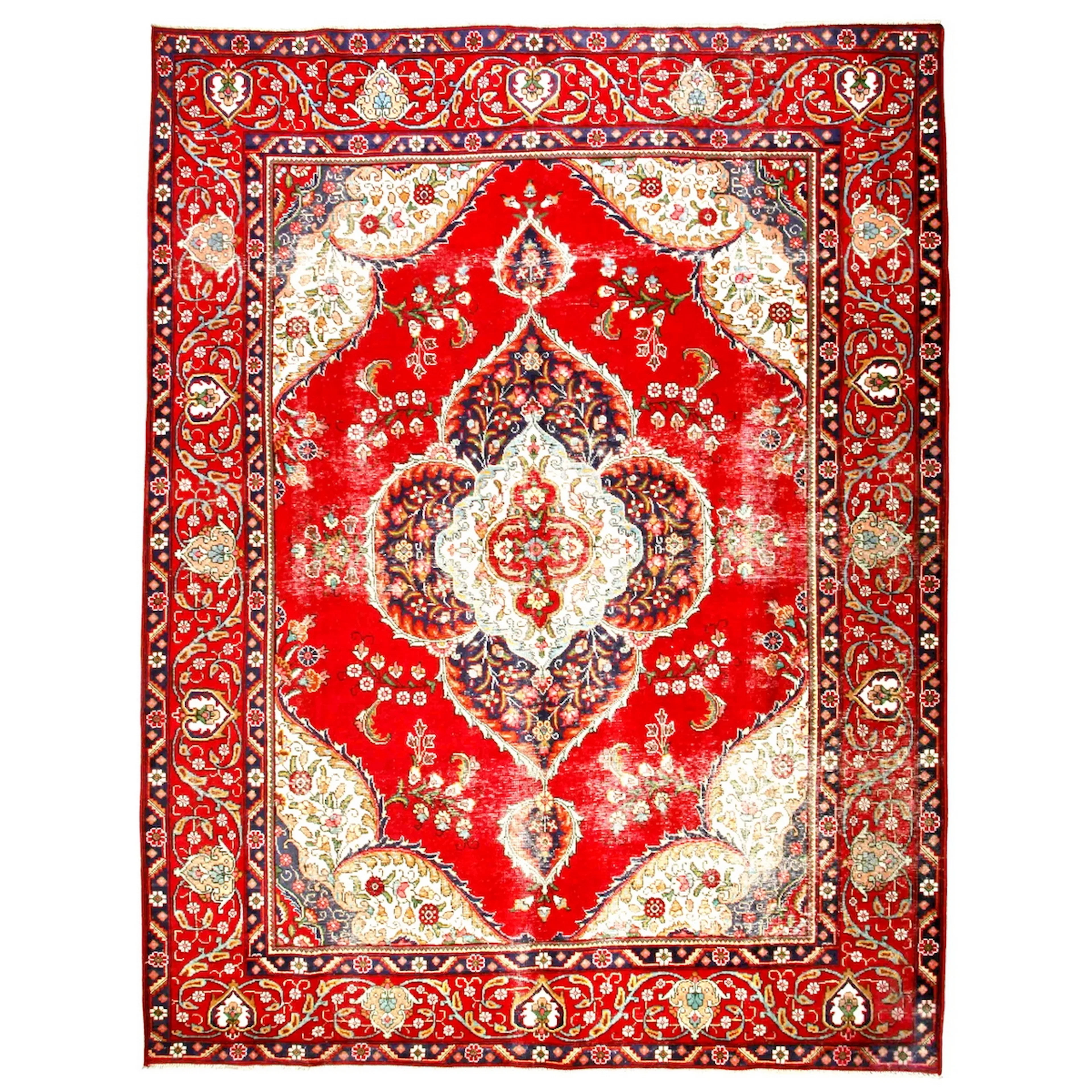 Persisk Matta Arkiio Tabriz Vintage Original 255x333