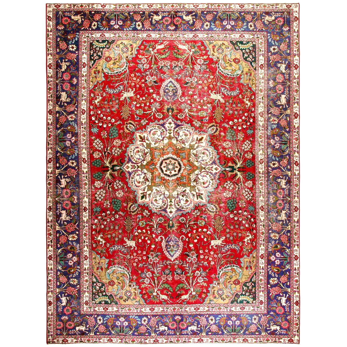 Persisk Matta Arkiio Tabriz Vintage Original 249x336