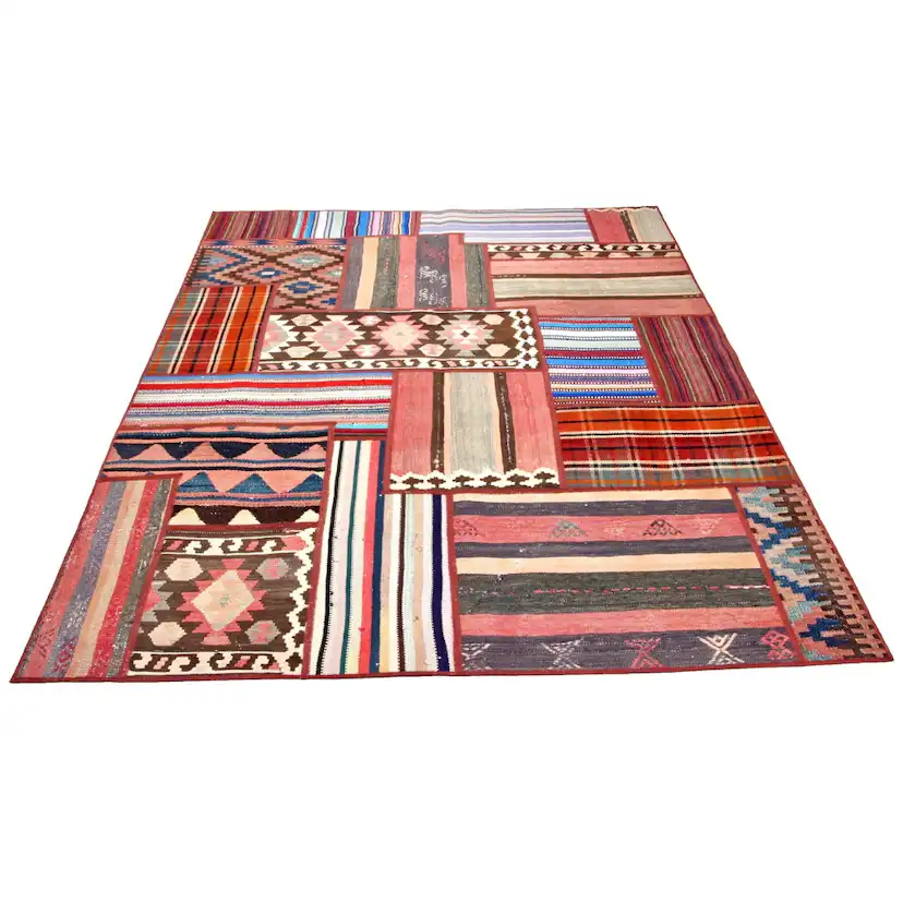 Persisk Patchworkmatta Arkiio Flerfärgad 158x205