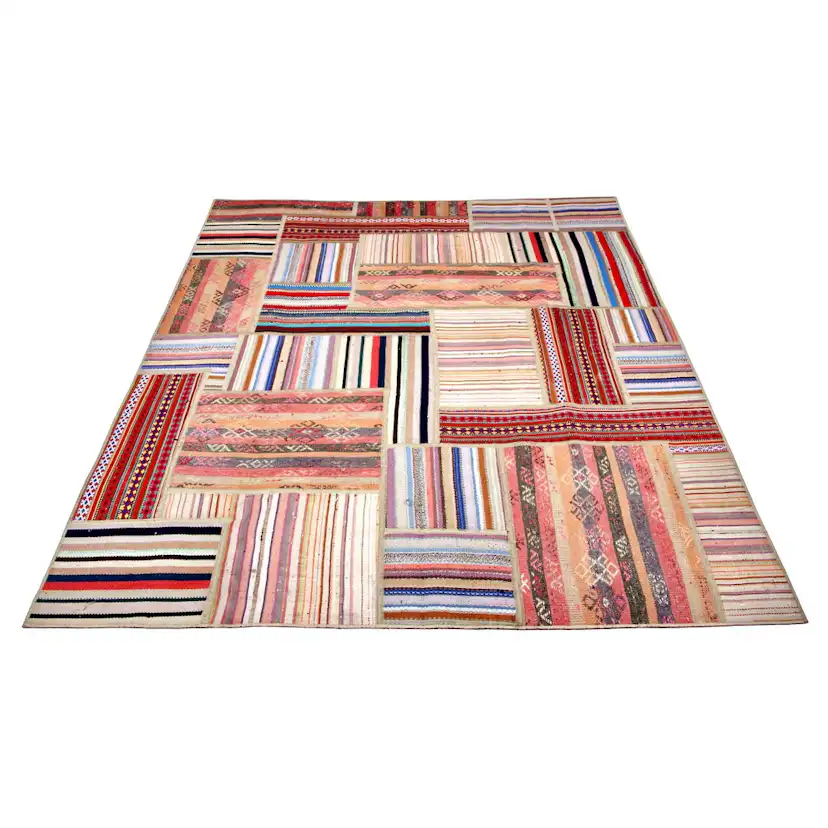 Persisk Patchworkmatta Arkiio Flerfärgad 155x201