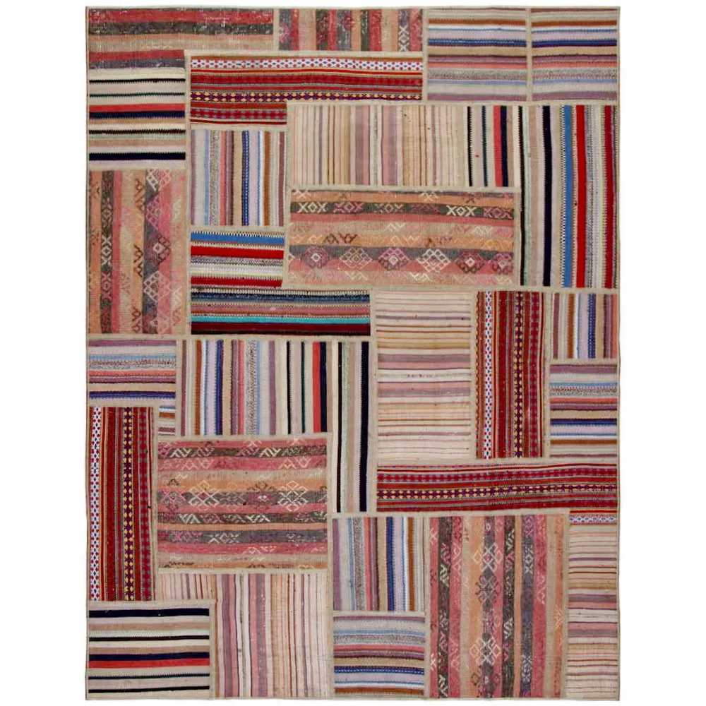 Persisk Patchworkmatta Arkiio Flerfärgad 155x201