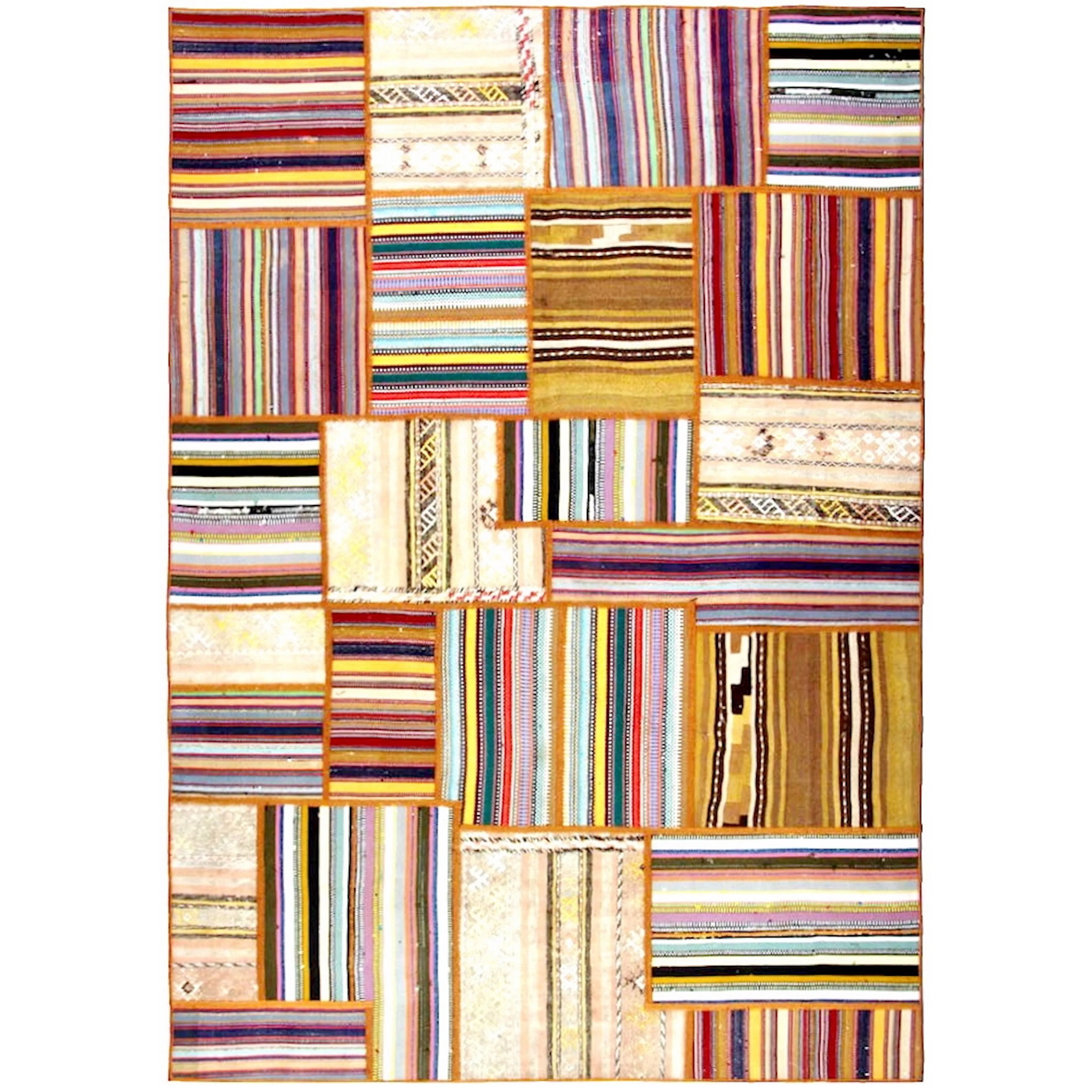 Persisk Patchworkmatta Arkiio Flerfärgad 162x224