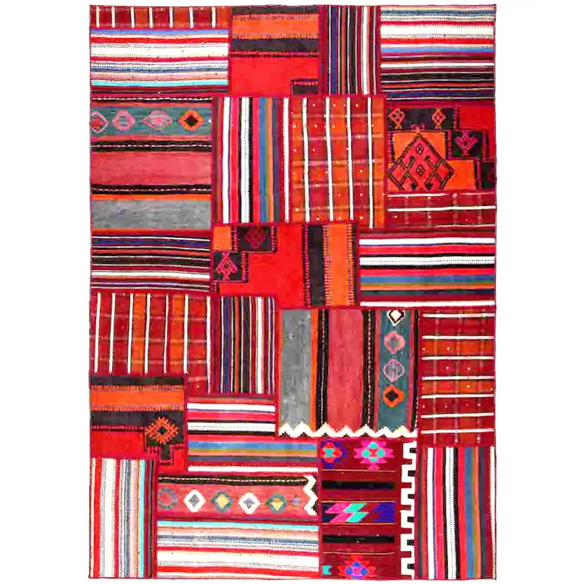 Persisk Patchworkmatta Arkiio Flerfärgad 163x234