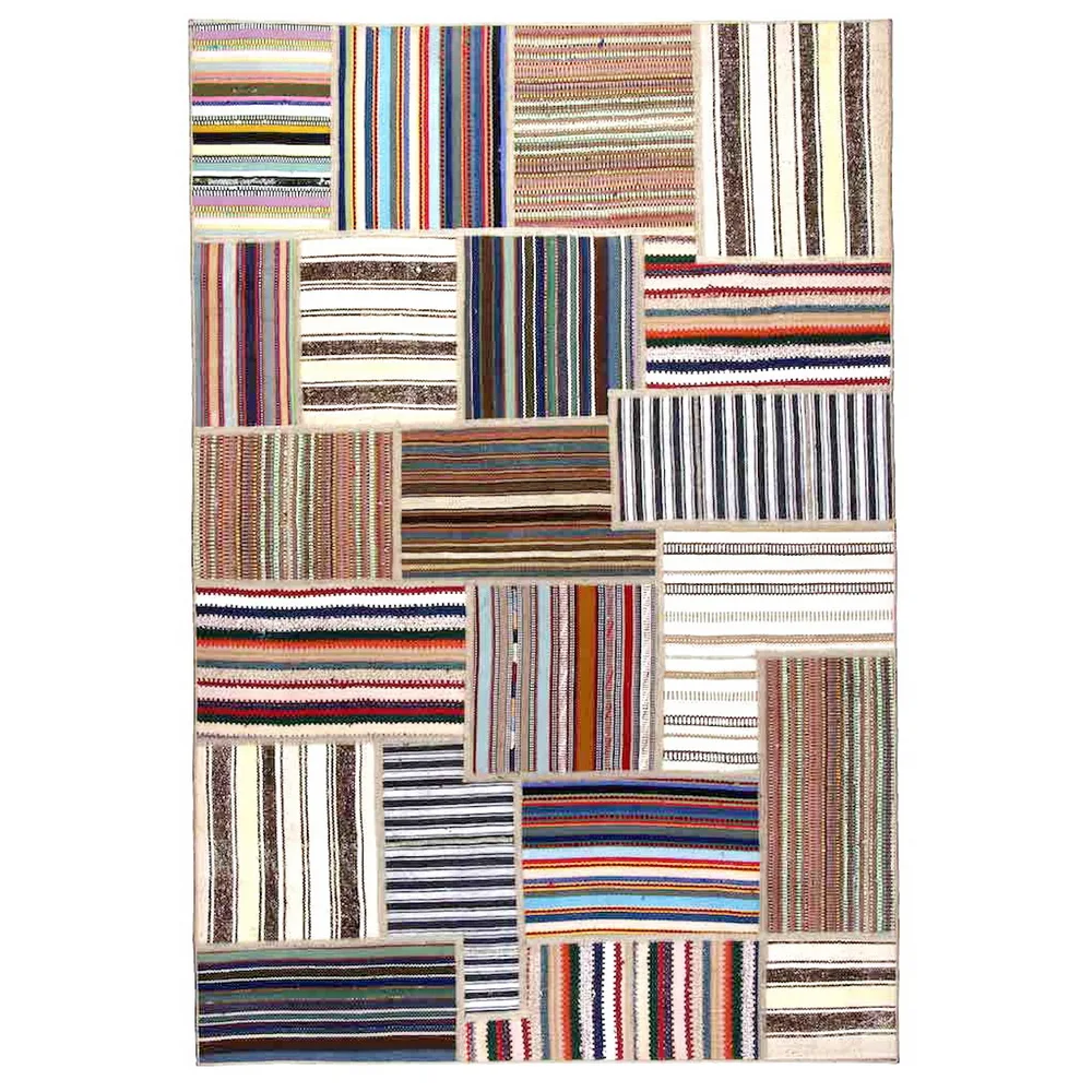 Persisk Patchworkmatta Arkiio Flerfärgad 138x203
