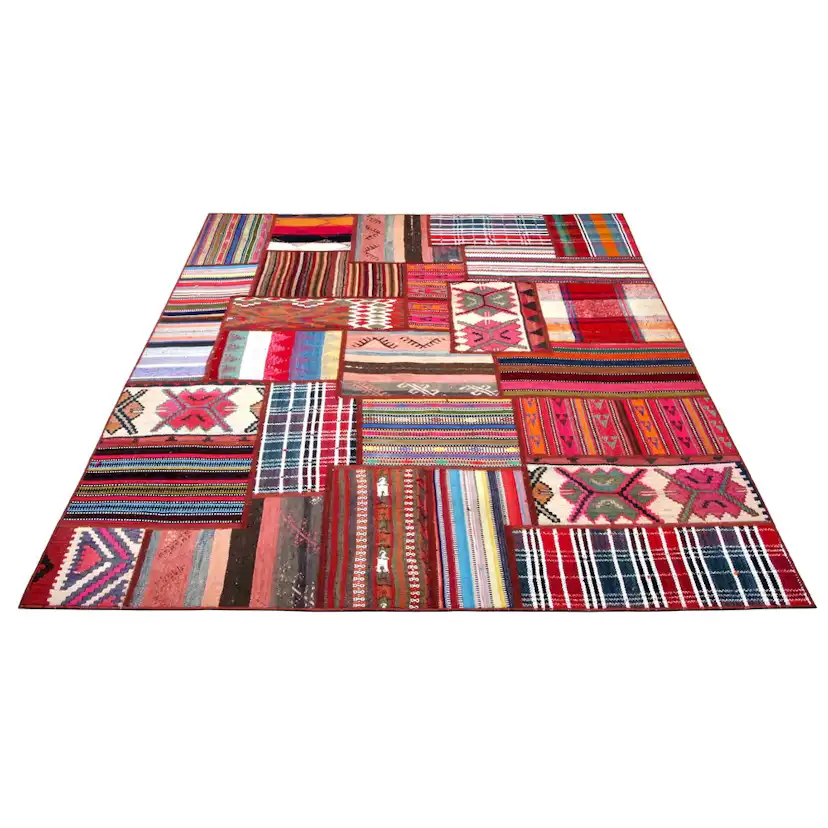 Persisk Patchworkmatta Arkiio Flerfärgad 163x203