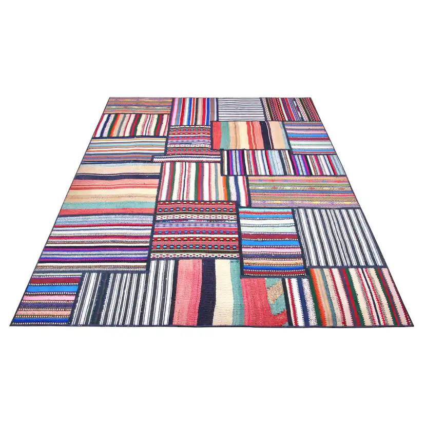 Persisk Patchworkmatta Arkiio Flerfärgad 155x208