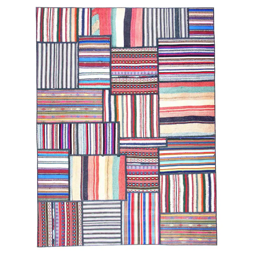 Persisk Patchworkmatta Arkiio Flerfärgad 155x208