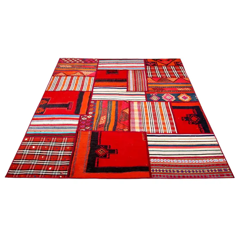 Persisk Patchworkmatta Arkiio Flerfärgad 157x200