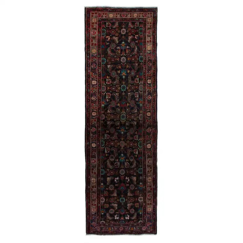 Persisk Matta Arkiio Mörkblå/Röd 99x328