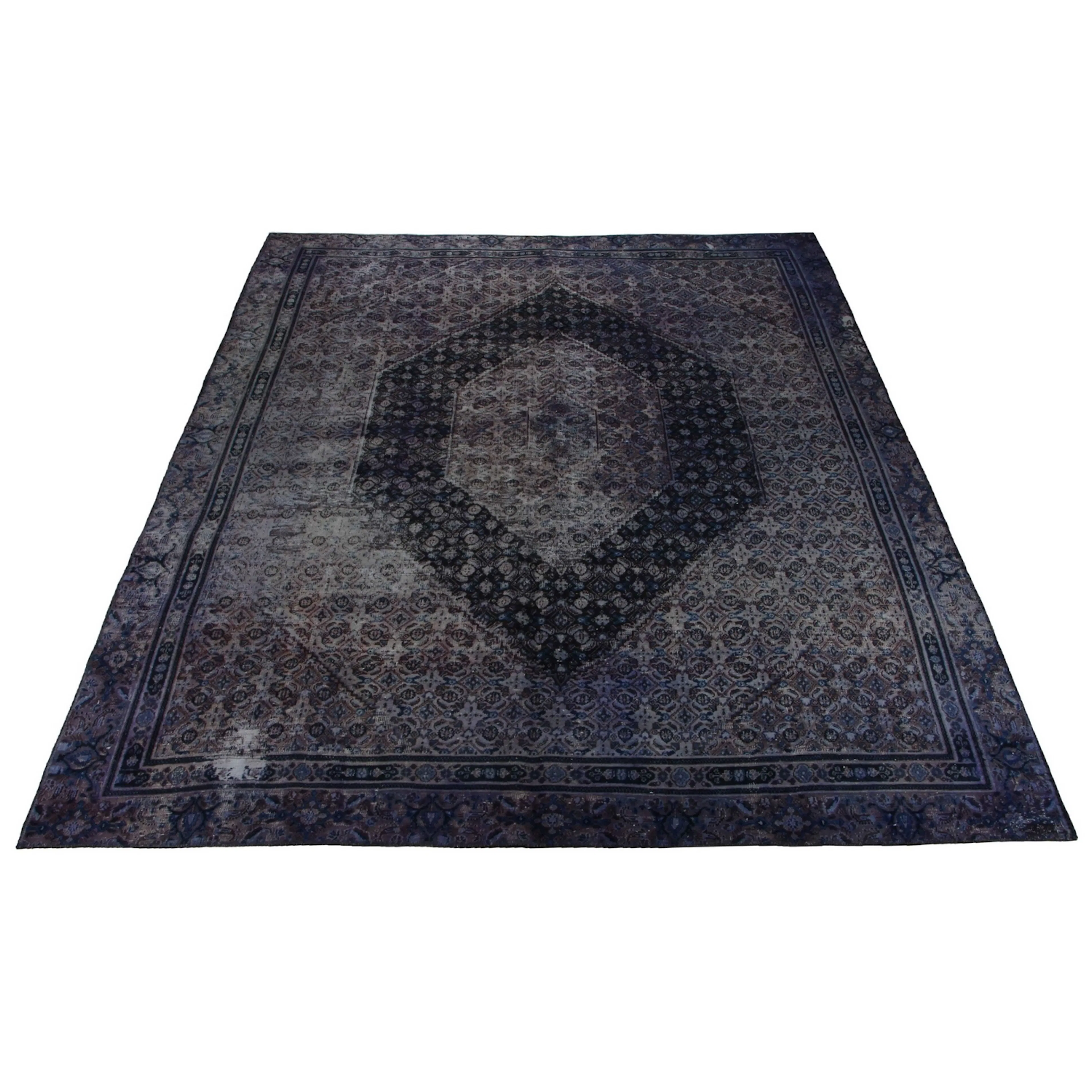 Persisk Matta Arkiio Mörkblå/Grå Vintage 268x350
