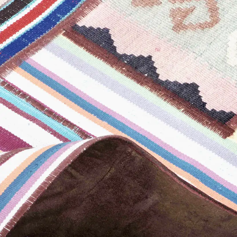 Persisk Patchworkmatta Arkiio Kelim Flerfärgad 157x206