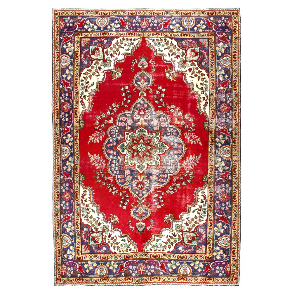 Persisk Matta Arkiio Tabriz Vintage Original 193x294