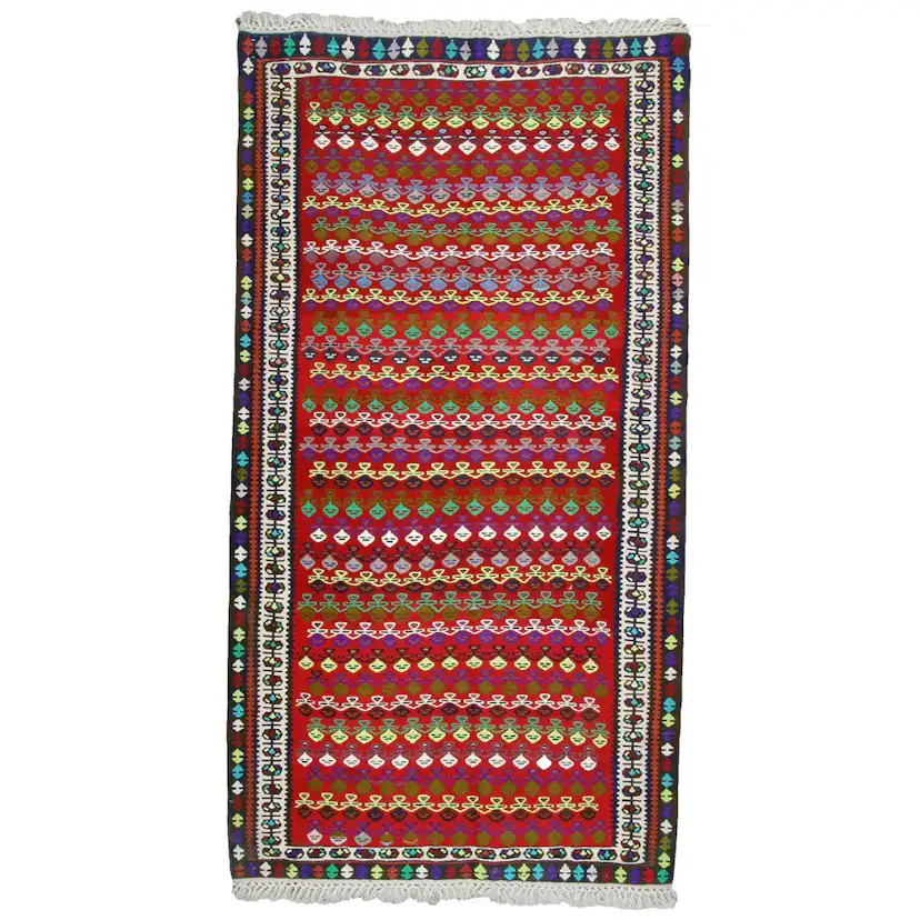 Persisk Matta Arkiio Anbaran Kelim Flerfärgad 105x200