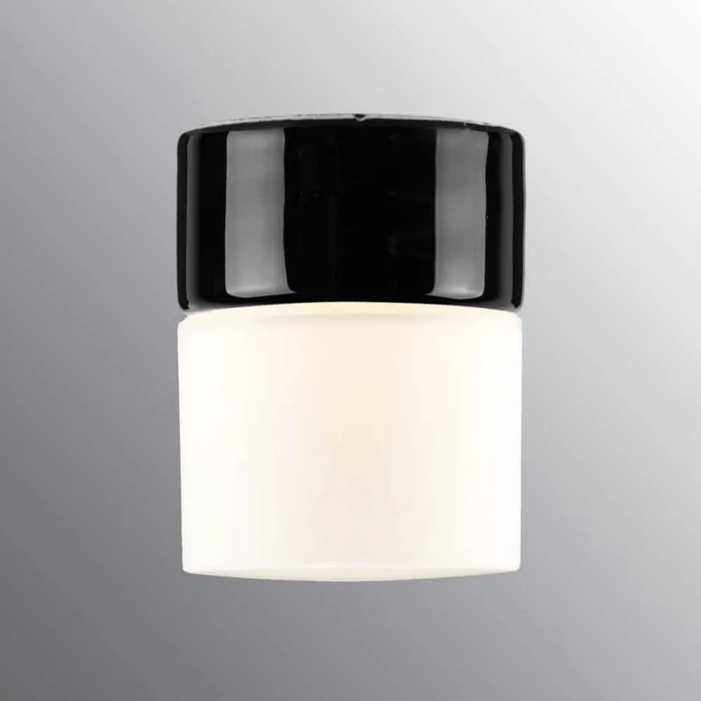 Vägg-/Taklampa Ifö Electric Opus 100/125 Svart Rak IP44 G9