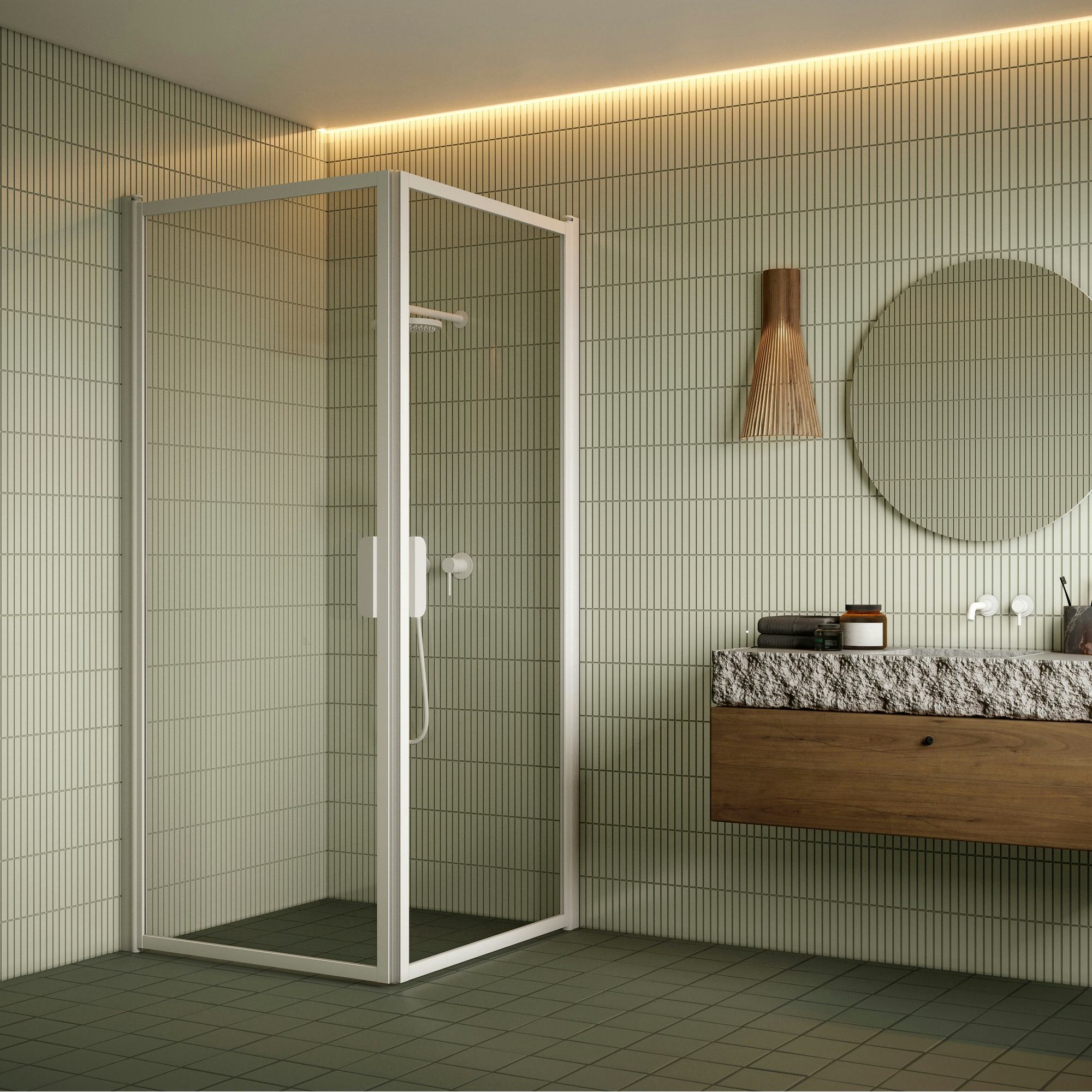 Duschhörn Hietakari Bläk 757 New York Vändbara Dörrar