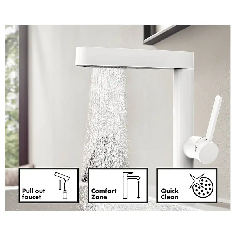 Tvättställsblandare Hansgrohe Finoris 230 med Utdragbar Handdusch 2jet