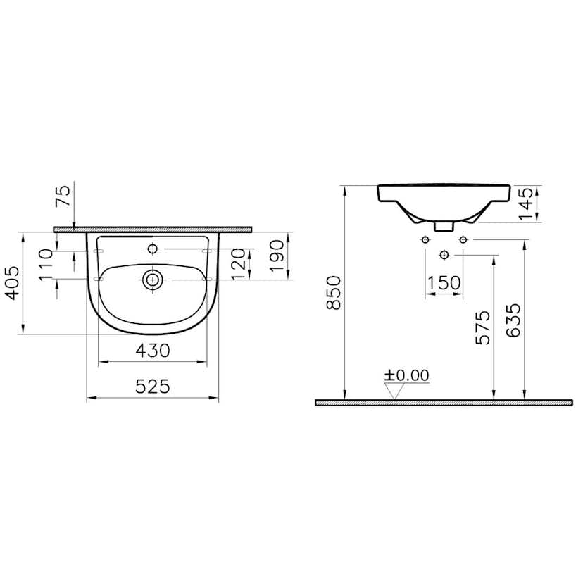 Tvättställ Alterna Basic