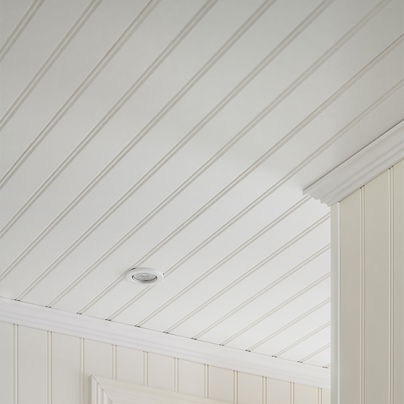 Panelskiva Moelven Regina Tak Pärlspont Dekor Vit S 0500-N 4 st/frp