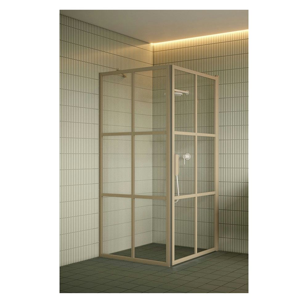 Duschhörn Hietakari Bläk 765 Paris Fast Vägg och Vändbar Dörr