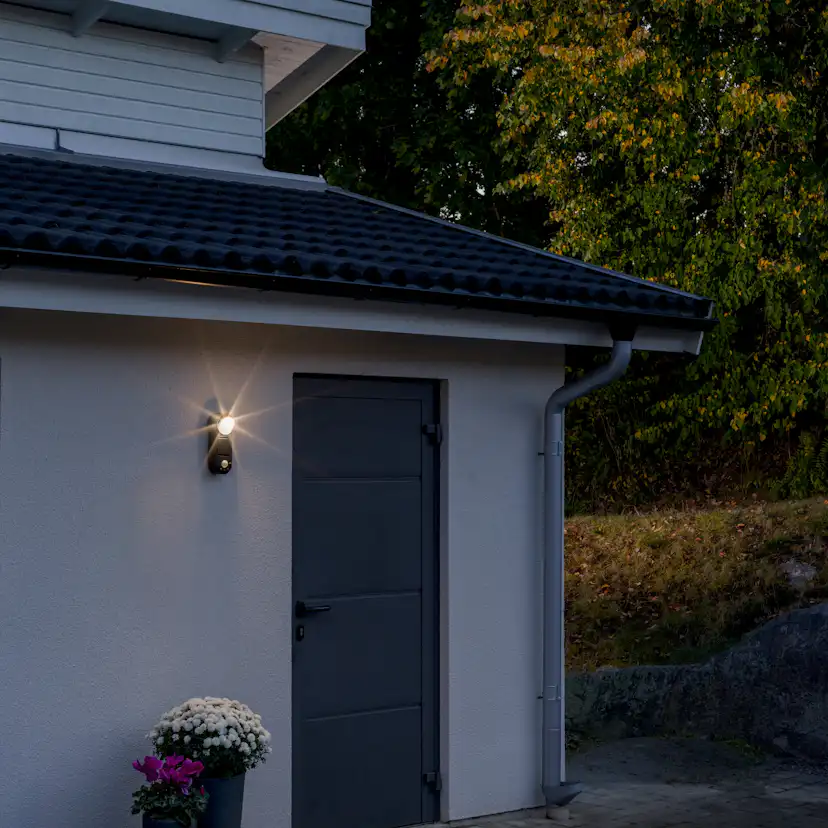 Vägglykta Gnosjö Konstsmide Prato LED 1W Rörelsevakt Batteri