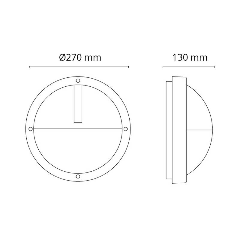 Tak/Vägglampa SG ARMATUREN Uno 13,5W LED Skymn.Relä 3000K
