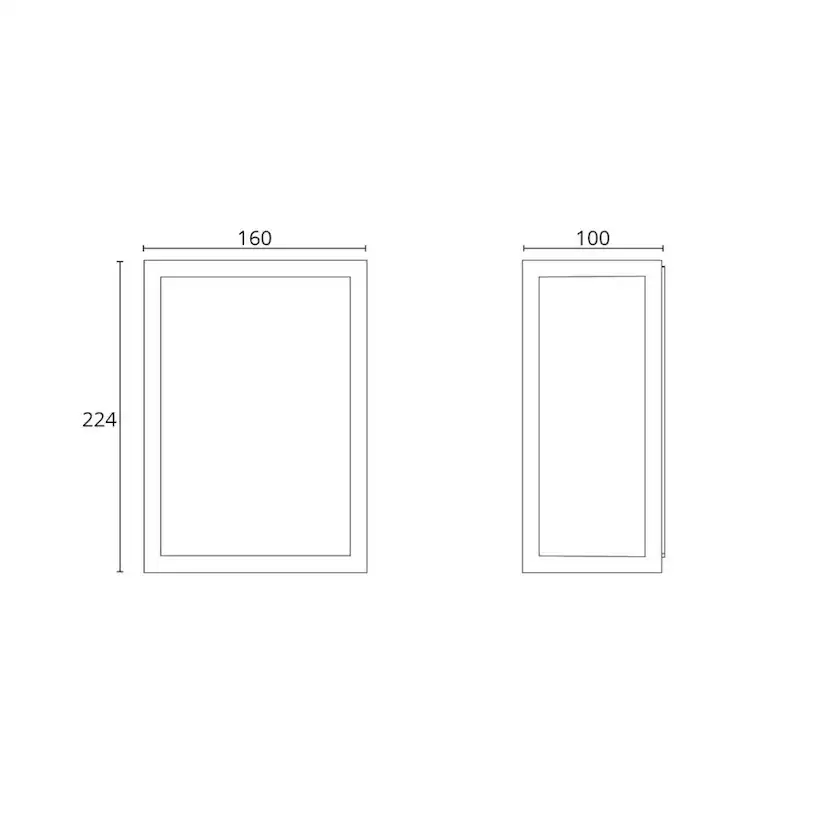 Vägglampa SG ARMATUREN Fagernes Mini Svart 2700K