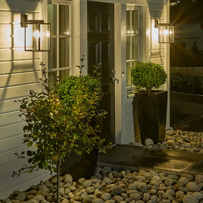 Väggarmatur Norlys Lofoten 1963 för Utebelysning Svart/Opal