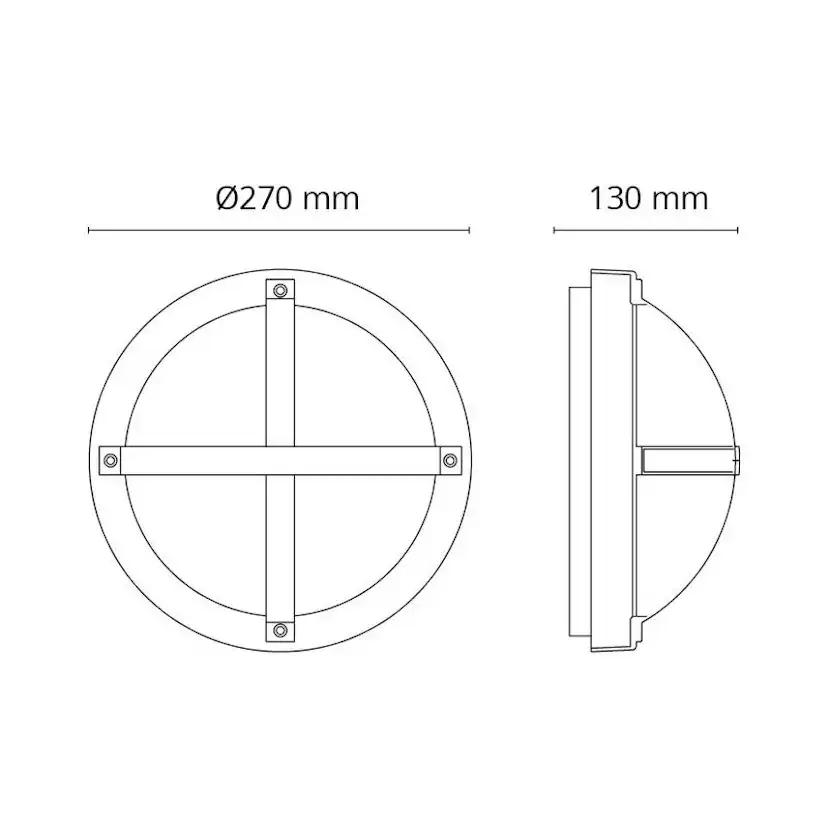 Tak/Vägglampa SG ARMATUREN Solo Grafit E27