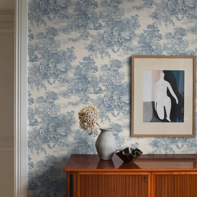 Tapet Boråstapeter Toile de Jouy 7767