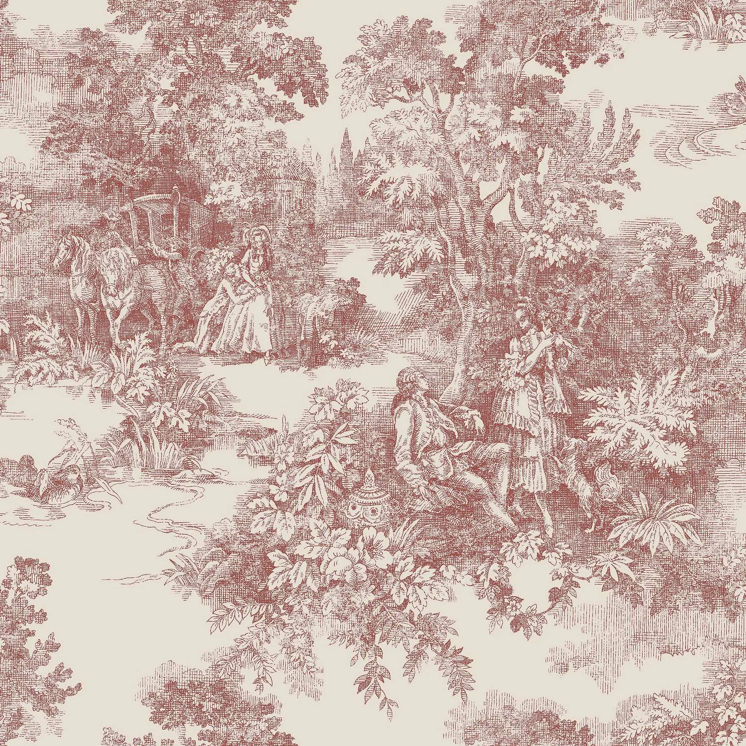 Tapet Boråstapeter Toile de Jouy 7768