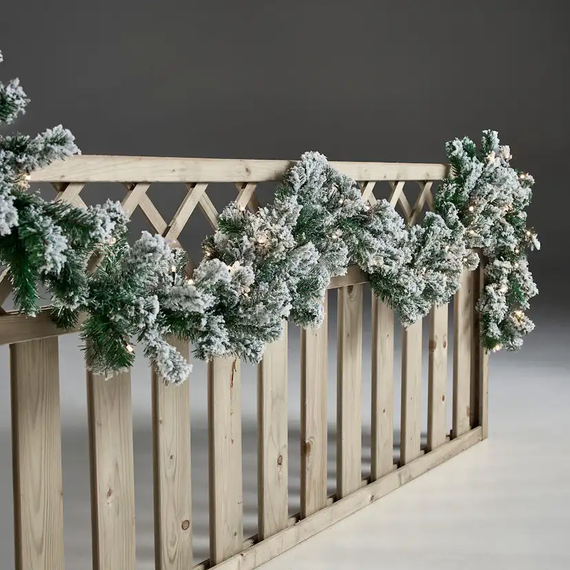 Girlang Nordic Winter Batteridriven inkl Ljus och Snö