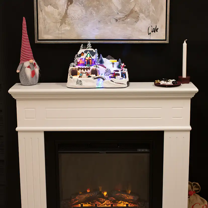 Julby Nordic Winter River Town