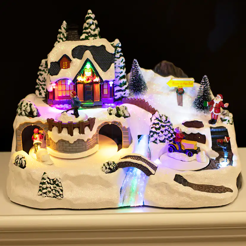 Julby Nordic Winter River Town