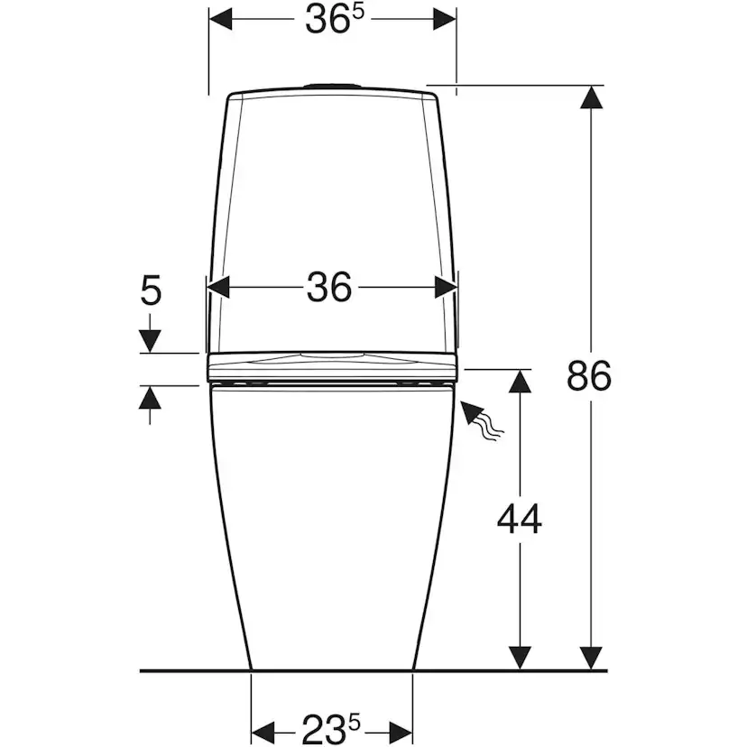 Toalettstol Ifö Spira Art 6250 Turboflush
