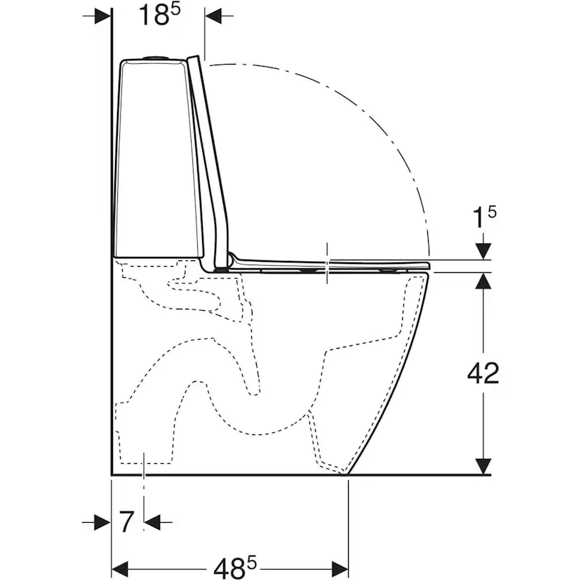 Toalettstol Ifö Spira Art 6250 Turboflush