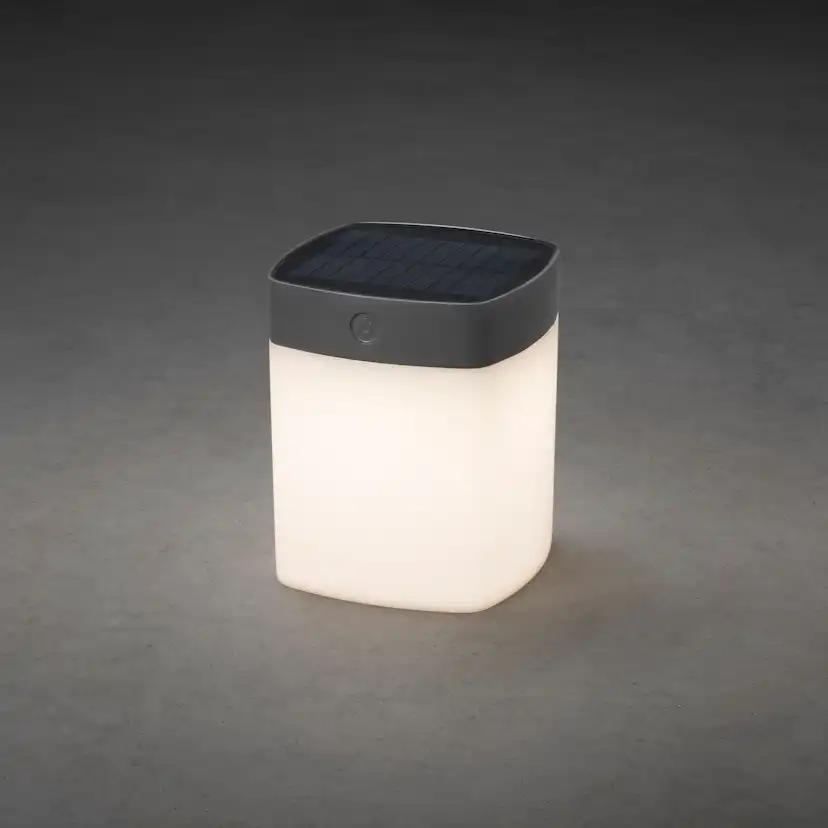 Solcellslampa Gnosjö Konstsmide Assisi Cylinder Kvadrat LED 1W
