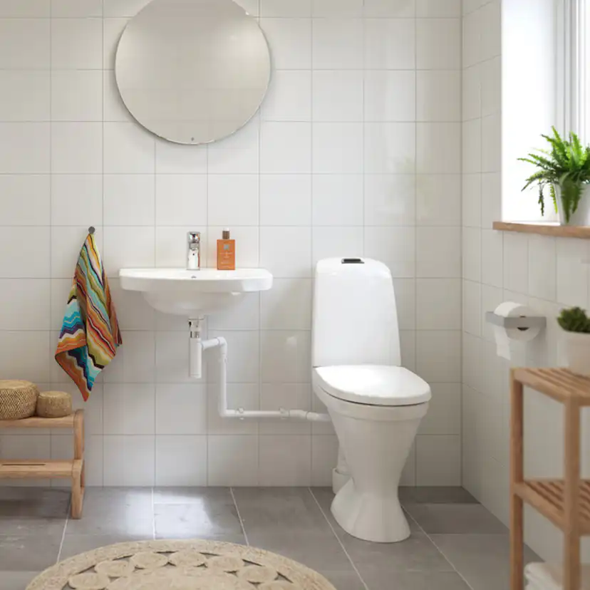 Toalettstol Gustavsberg Nautic 1591 med Tvättanslutning