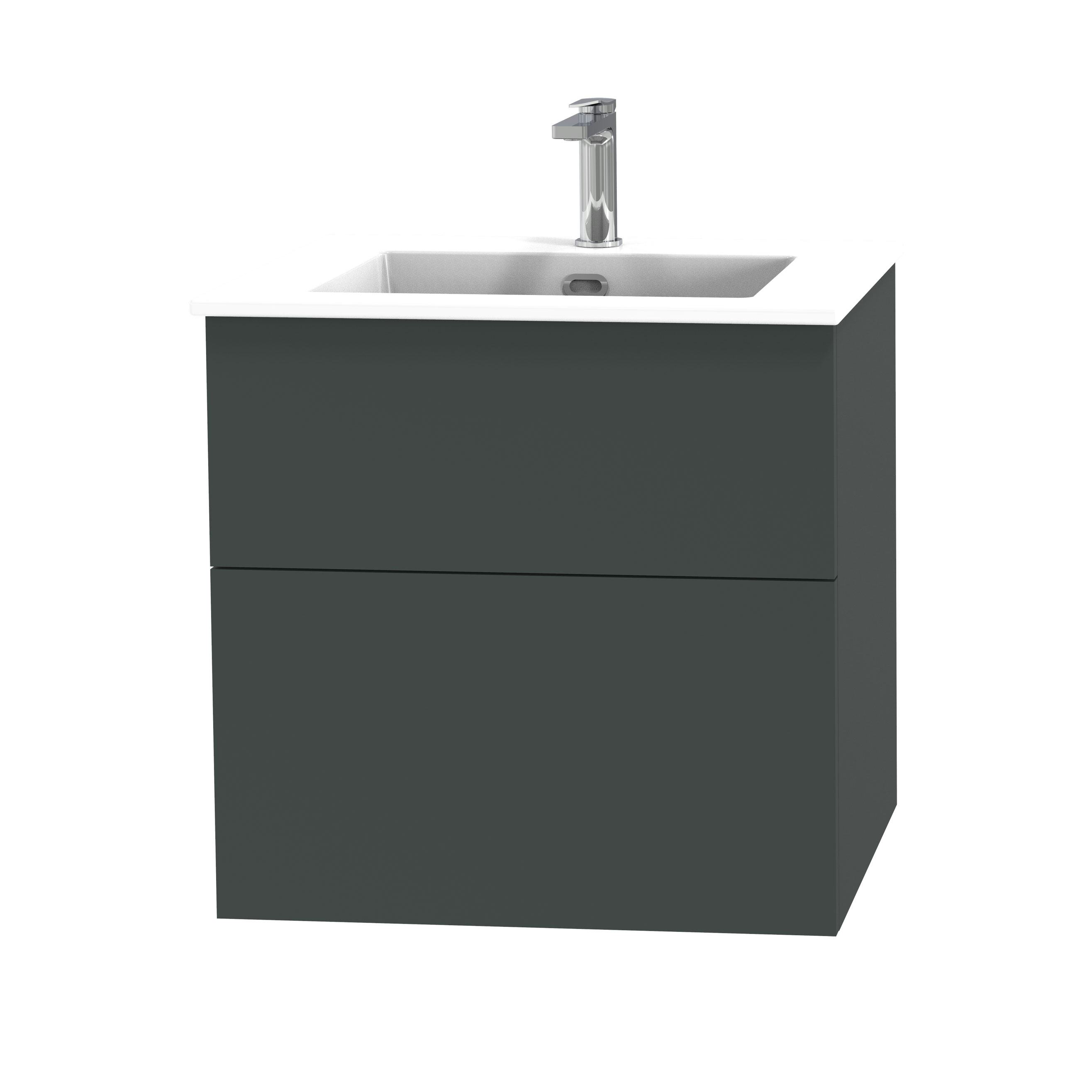 Tvättställsskåp Miller Badrum City 60 för Heltäckande Tvättställ