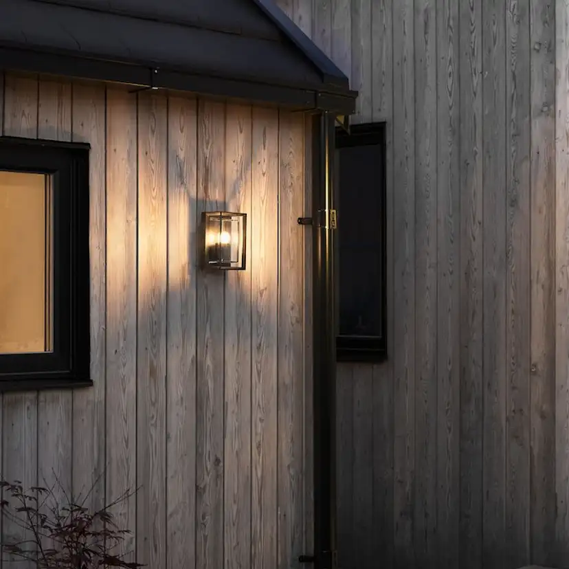 Vägglampa Gnosjö Konstsmide Brindisi Mini Svart/Klar