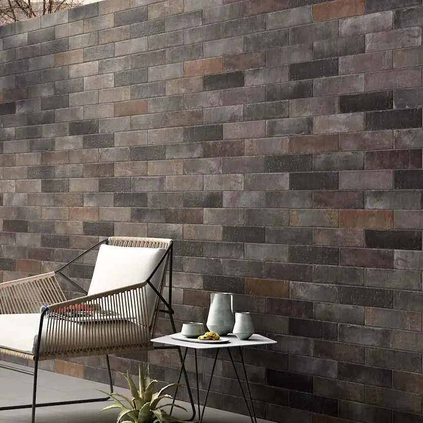 Klinker Lhådös Haga Nero 7x28 cm