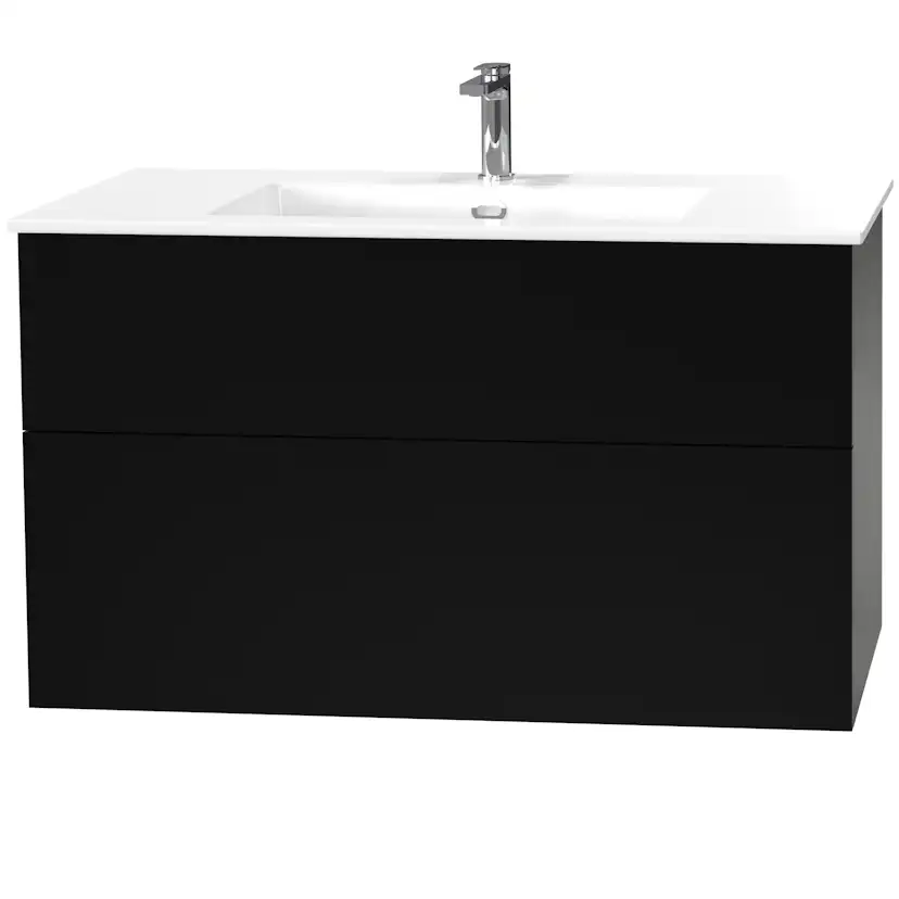 Tvättställsskåp Miller Badrum City 100 för Heltäckande Tvättställ