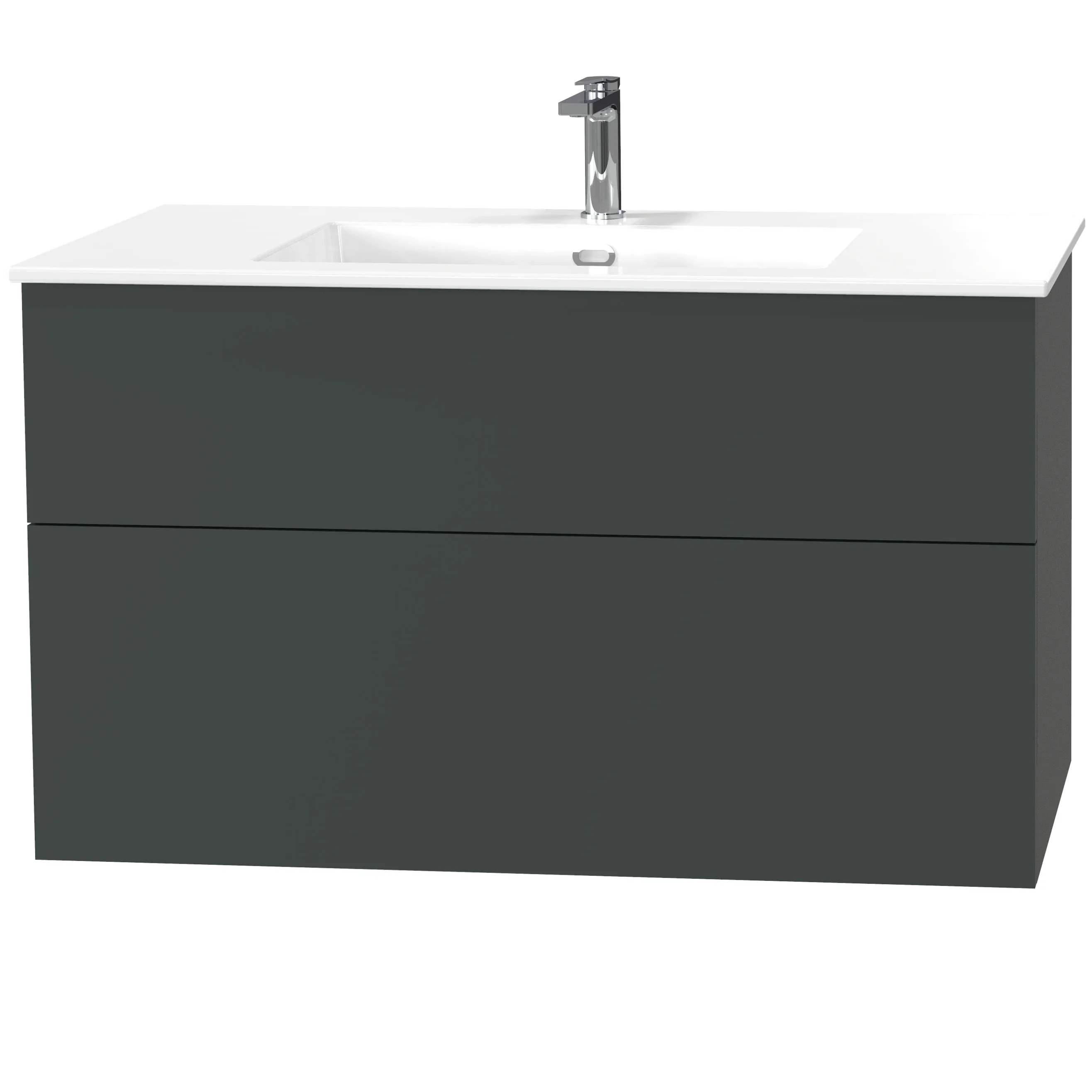 Tvättställsskåp Miller Badrum City 100 för Heltäckande Tvättställ